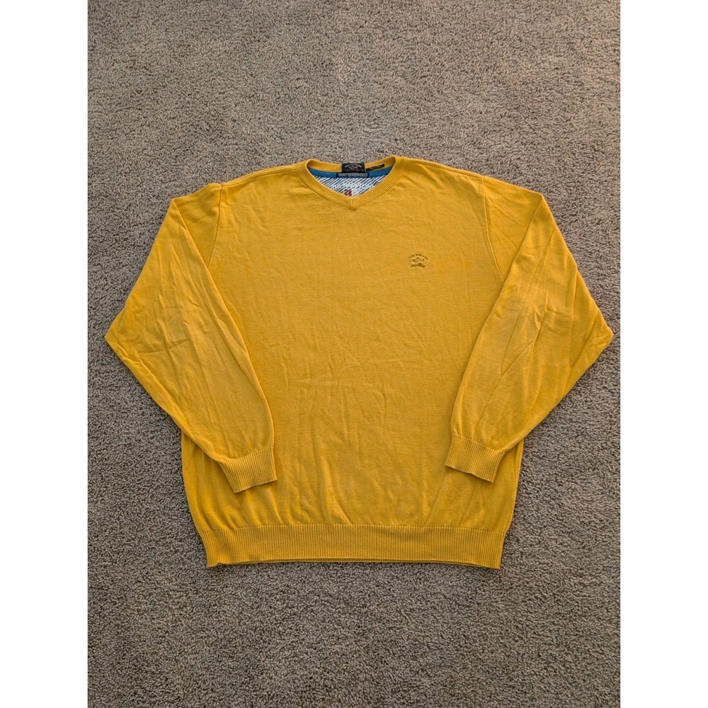 VTG Paul & Shark Yachting Watershed Sweater Mens XL V-Neck The Hamptons Italy